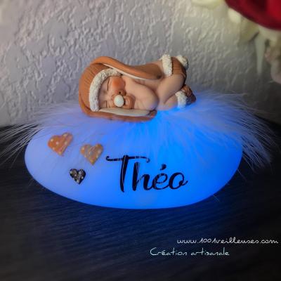 Cadeau pour bébé personnalisable - doudou lapin d'amour